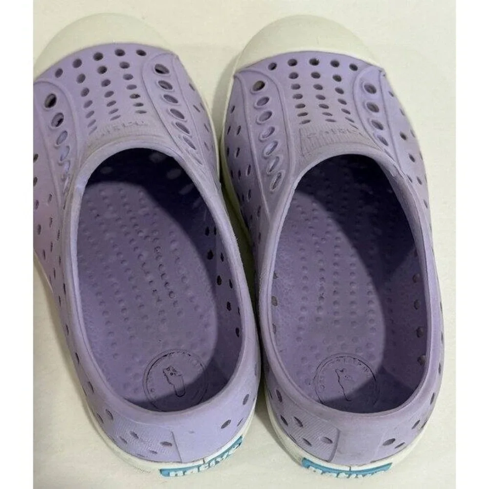 Lot of 2 Girls Native Jefferson Slip On Shoes Pink and Purple Size C9